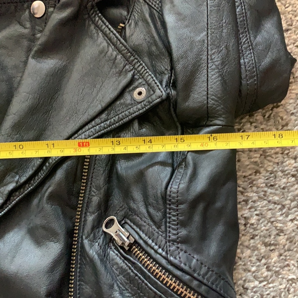 Zara Lamb Leather Biker Jacket - Picture 13 of 16